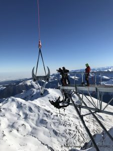 Mécamont Hydro à l'oeuvre sur le Ponton dans le Ciel au Pic du Midi de Bigorre