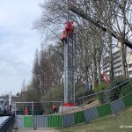 chantier téléphérique de chantier mecamont hydro à Clichy la Garenne